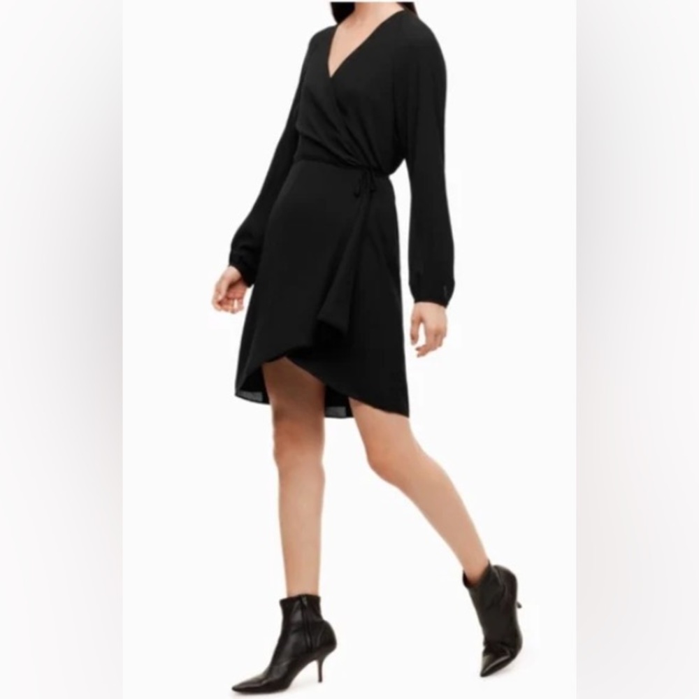 BABATON ARITZIA WRAP DRESS IN BLACK